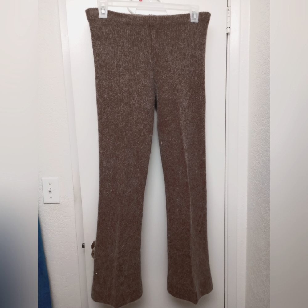 Lambswool and angora flare pants size 8